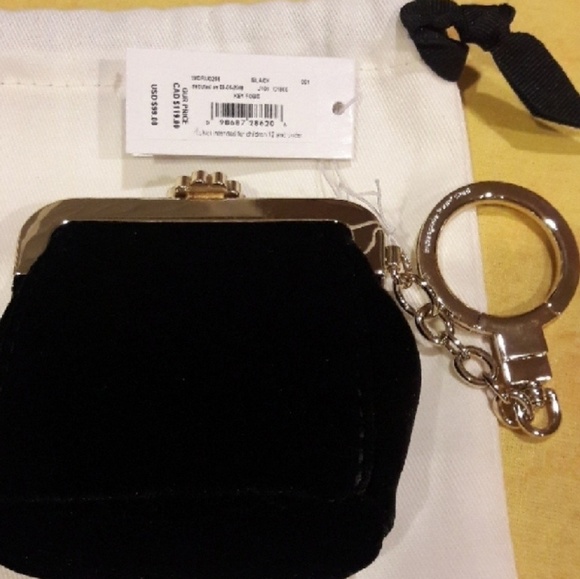 Kate Spade black velvet coin purse👑 - Picture 3 of 5